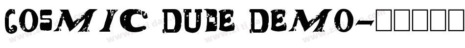 Cosmic Dude Demo字体转换